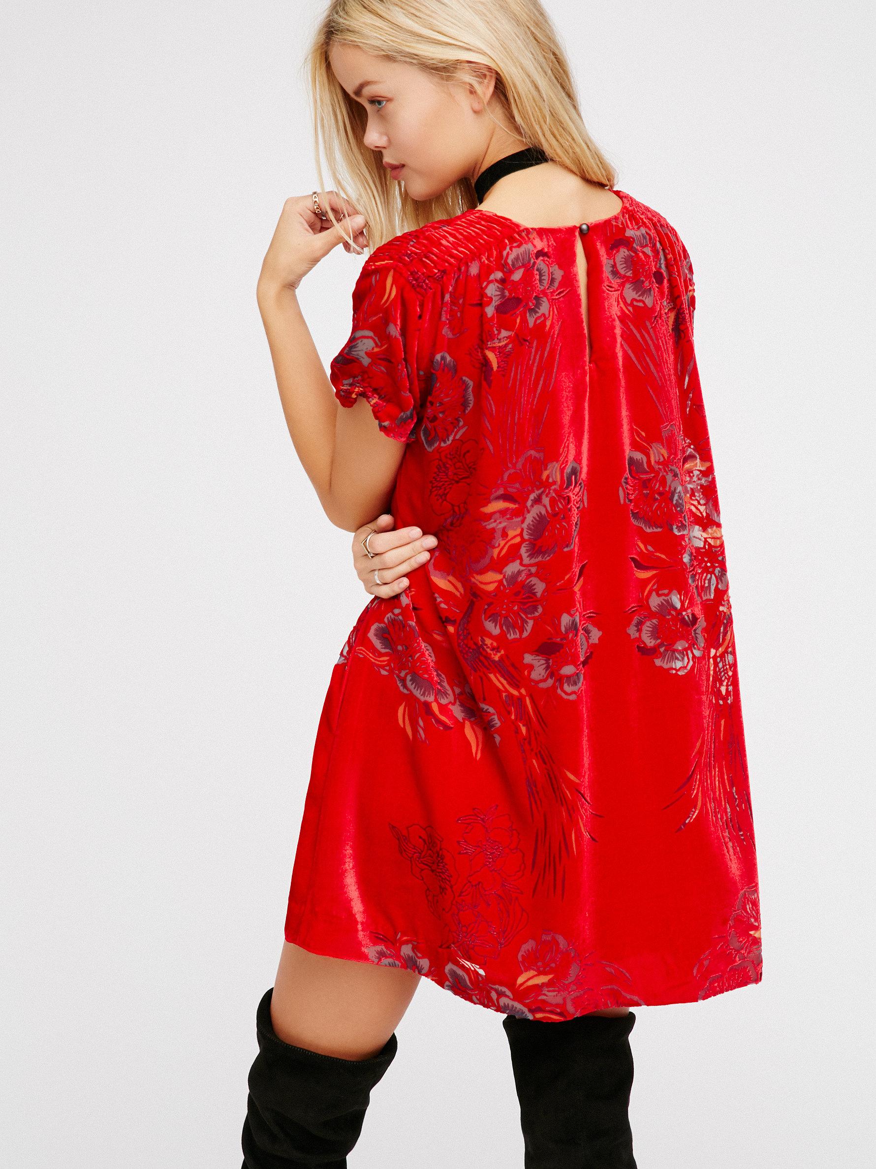 free people velvet mini dresses